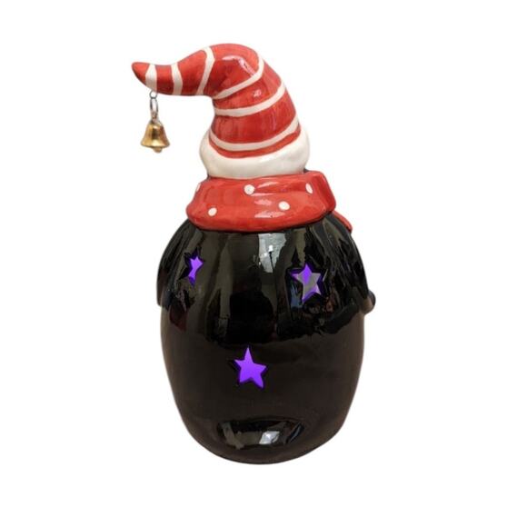 Loblolly Pines Holiday Luminaries Color Changing Ceramic Christmas Penguin NEW - Picture 6 of 12